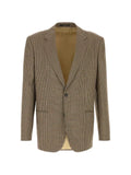 Gucci gingham wool single-breasted jacket