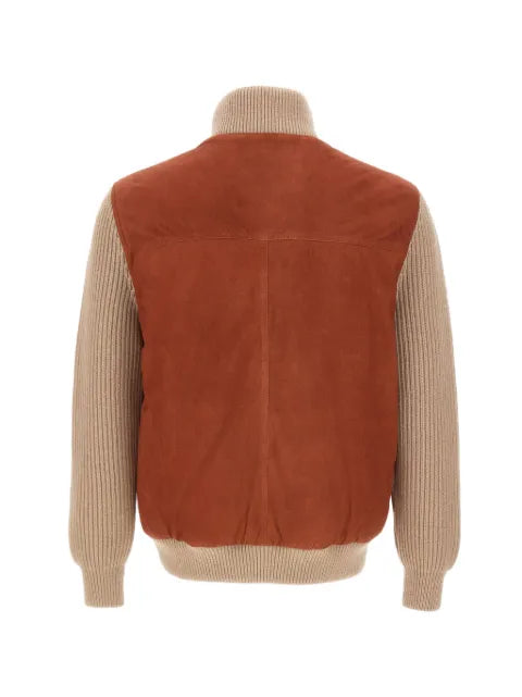 VOLFAGLI Elmo suede-leather jacket