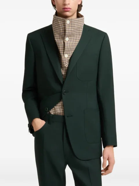 Marni deep-green techno-fabric jacket