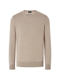 Zegna light taupe mélange Cashseta crew-neck sweater