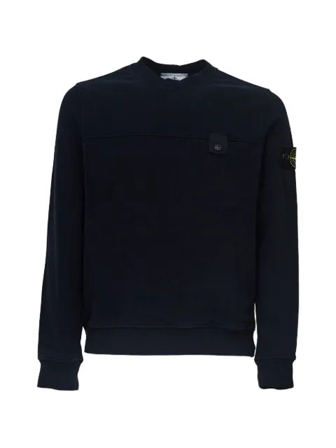 Stone Island logo-patch pocket sweatshirt
