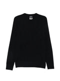 Giorgio Armani crewneck sweater in virgin wool with a textured pattern