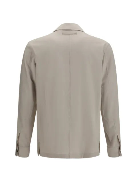 Zegna button-up cashmere overshirt