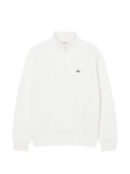 Lacoste logo-patch half-zip sweatshirt