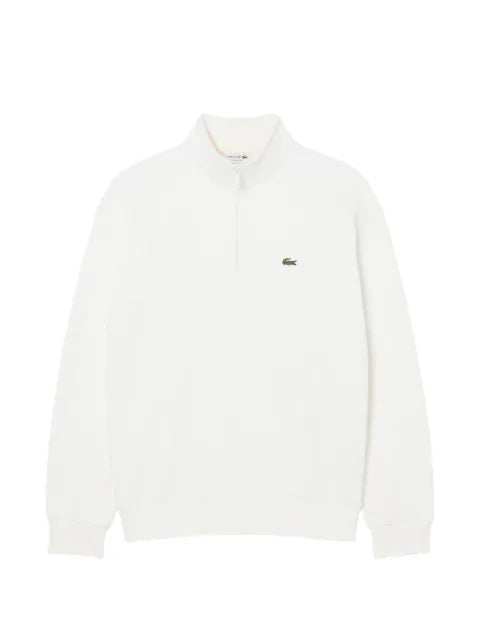 Lacoste logo-patch half-zip sweatshirt