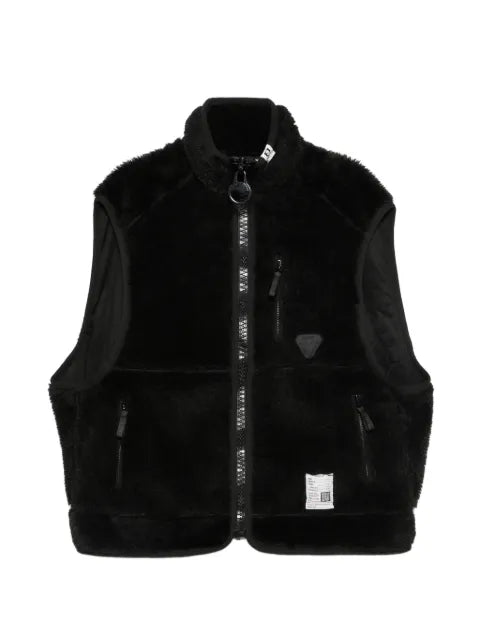 Maison MIHARA YASUHIRO faux-shearling sleeveless jacket