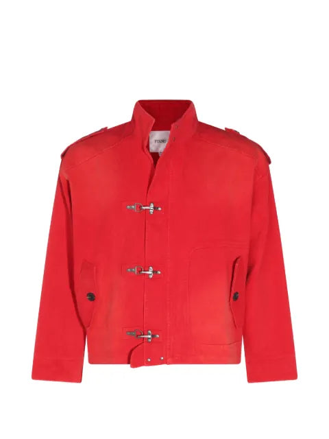 FOUND buckle-fastening epaulette jacket