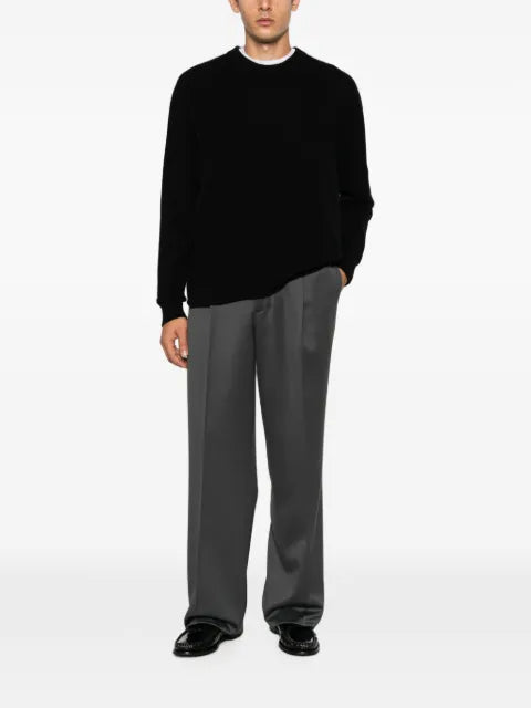 atomo factory crew-neck ribbed-trim sweater