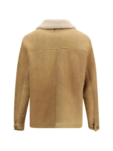 Salvatore Santoro shearling-collar button-up jacket