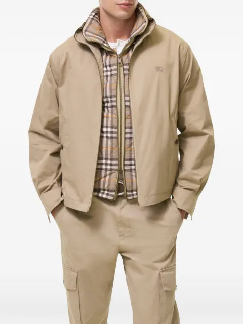 Burberry Cotton Twill Jacket with Warmer