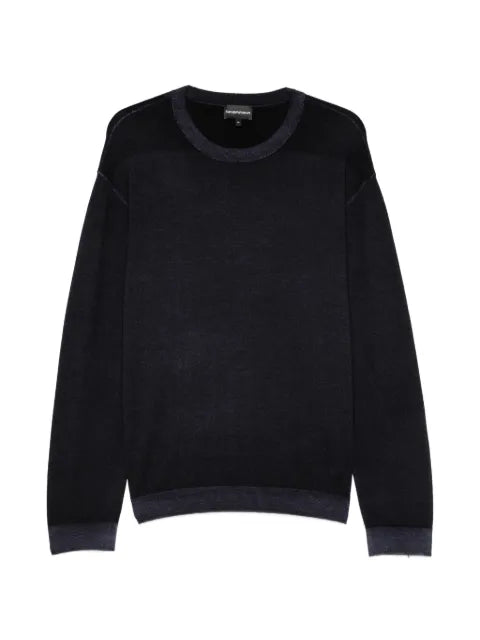 Emporio Armani crew-neck virgin-wool sweater