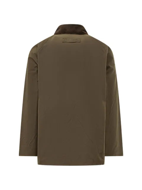 Barbour Bedale waxed-cotton corduroy-collar jacket