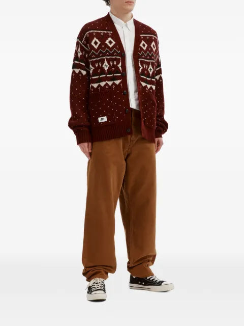 CHOCOOLATE fair isle-knit cardigan