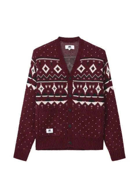 CHOCOOLATE fair isle-knit cardigan