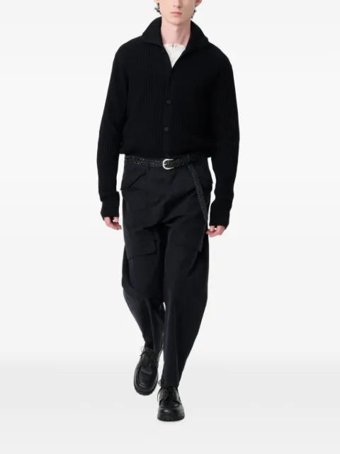 Studio Nicholson Oran high-collar 12-gauge knit cardigan