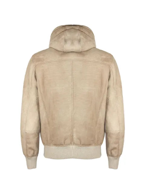 VOLFAGLI suede hooded jacket