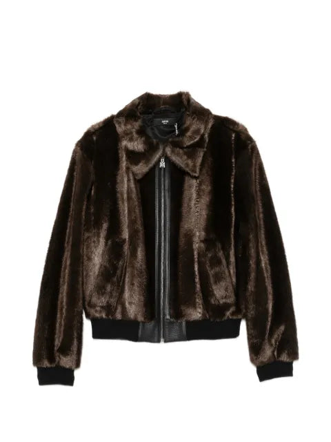 AMIRI faux-fur panelled jacket