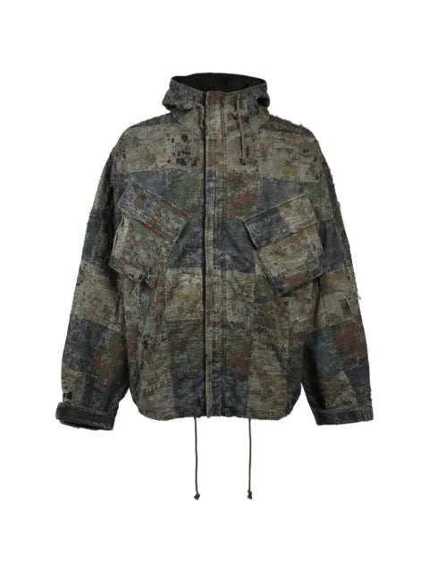 Matthew Williamson Boro patchwork military jacket