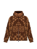 Moncler Boislune geometric-patterned down jacket