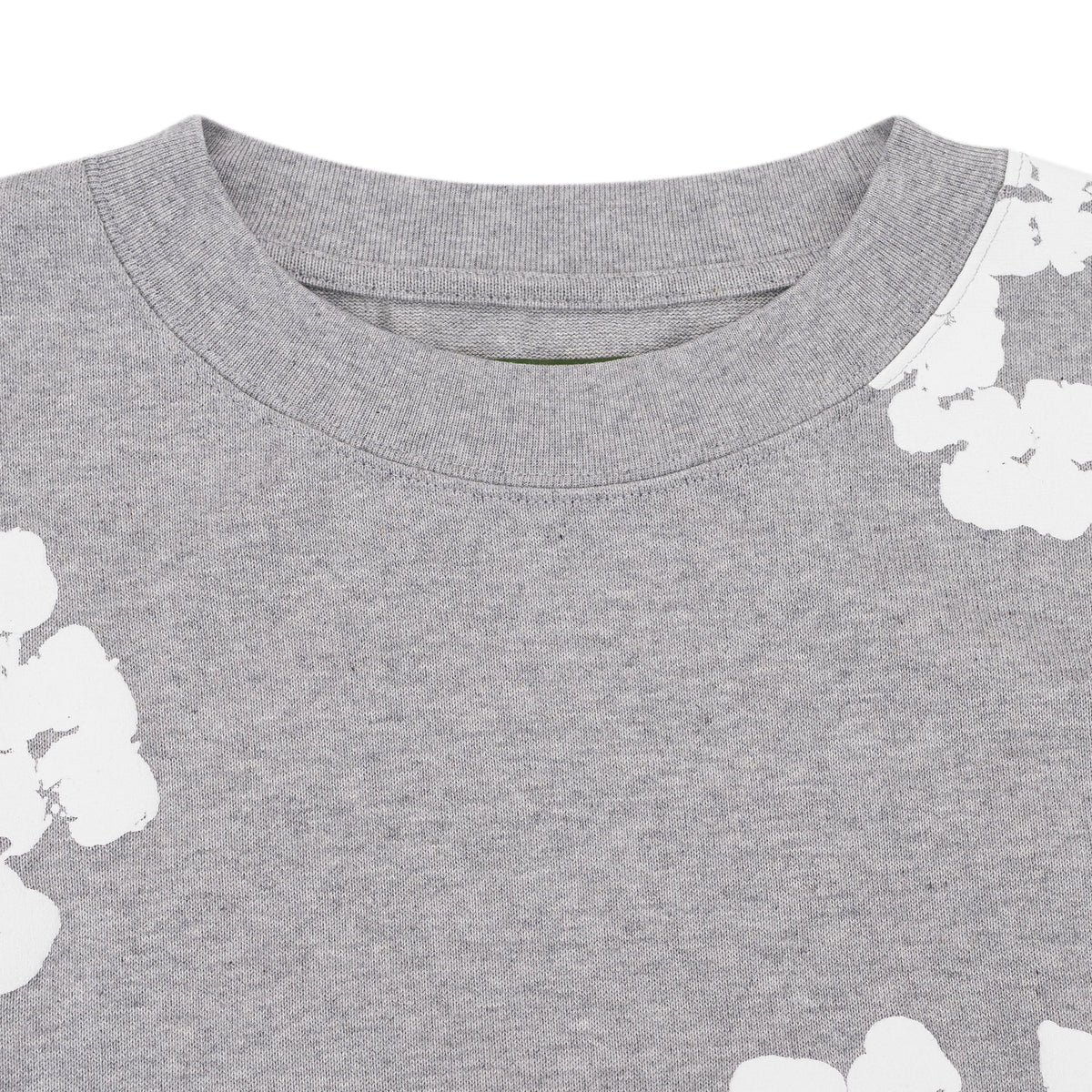 Grey Cotton Wreath Long Sleeve T-shirt