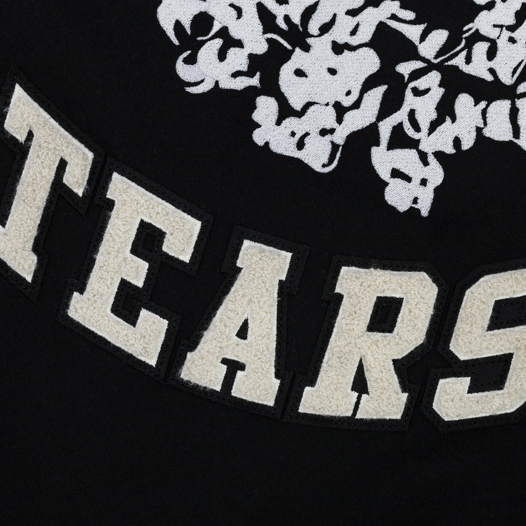Black Peace Wreath Varsity Jacket