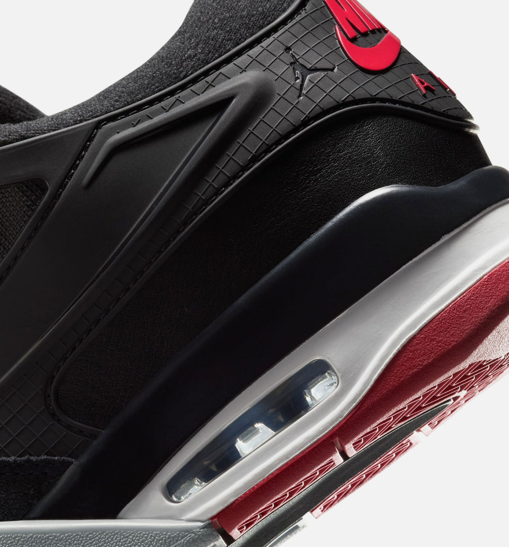 Air Jordan 4 RM Men's Lifestyle Shoes - Black / Wolf Grey / White / Varsity Red