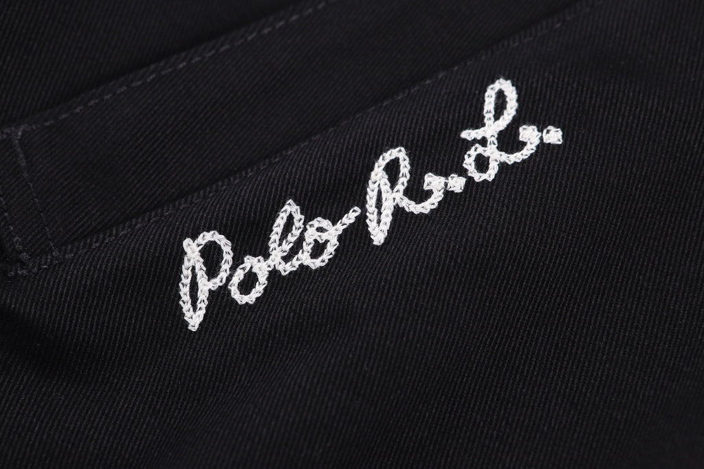 Polo Ralph Lauren Men’s Zip‑Up Harrington Jacket With White Pony & Script Embroidery