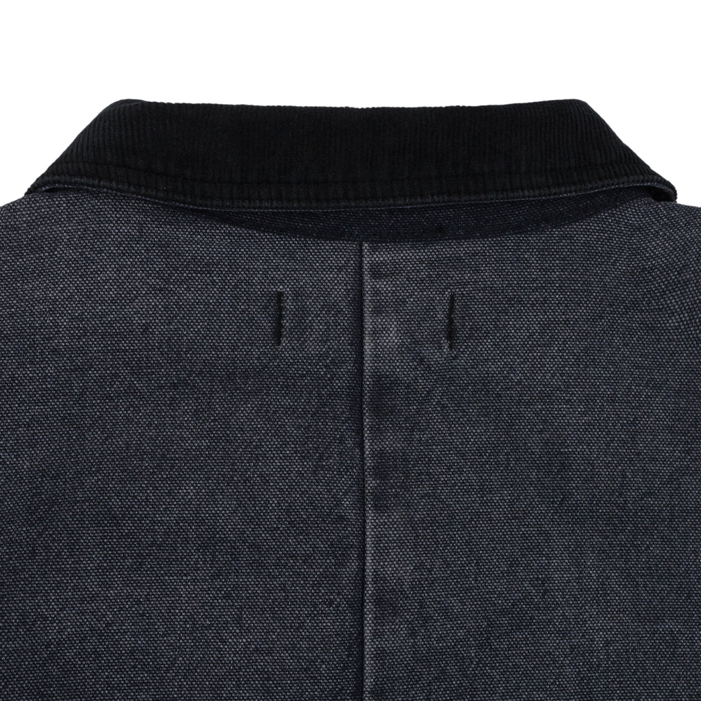 Dark Indigo Corduroy Detail Workwear Canvas Jacket