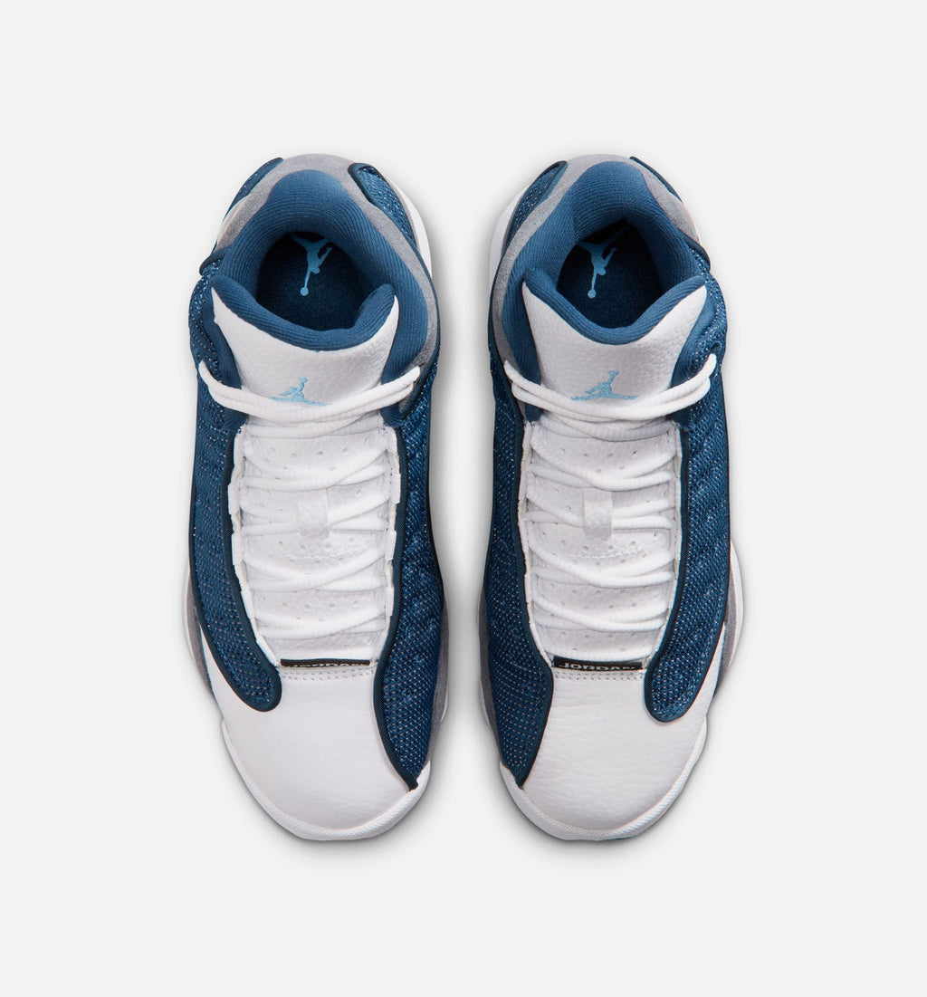 Air Jordan 13 Retro Flint Big Kids' Sneakers - Navy / University Blue / Flint Grey