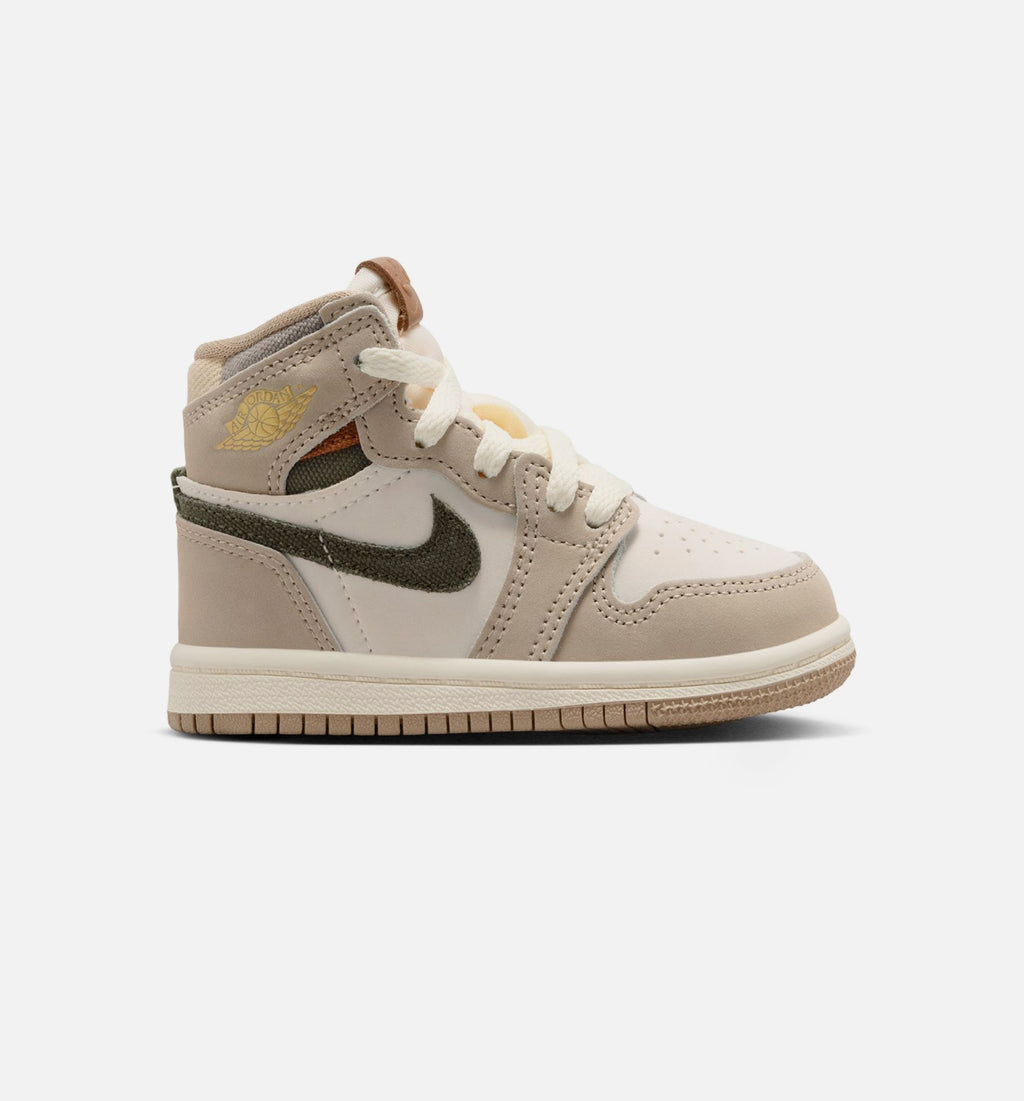 Air Jordan 1 Retro High OG Khaki Baby & Toddler Sneakers