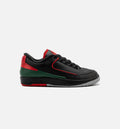 Air Jordan 2 Retro Low "Christmas" Grade School Lifestyle Shoes – Black/Fire Red/Cement Grey
