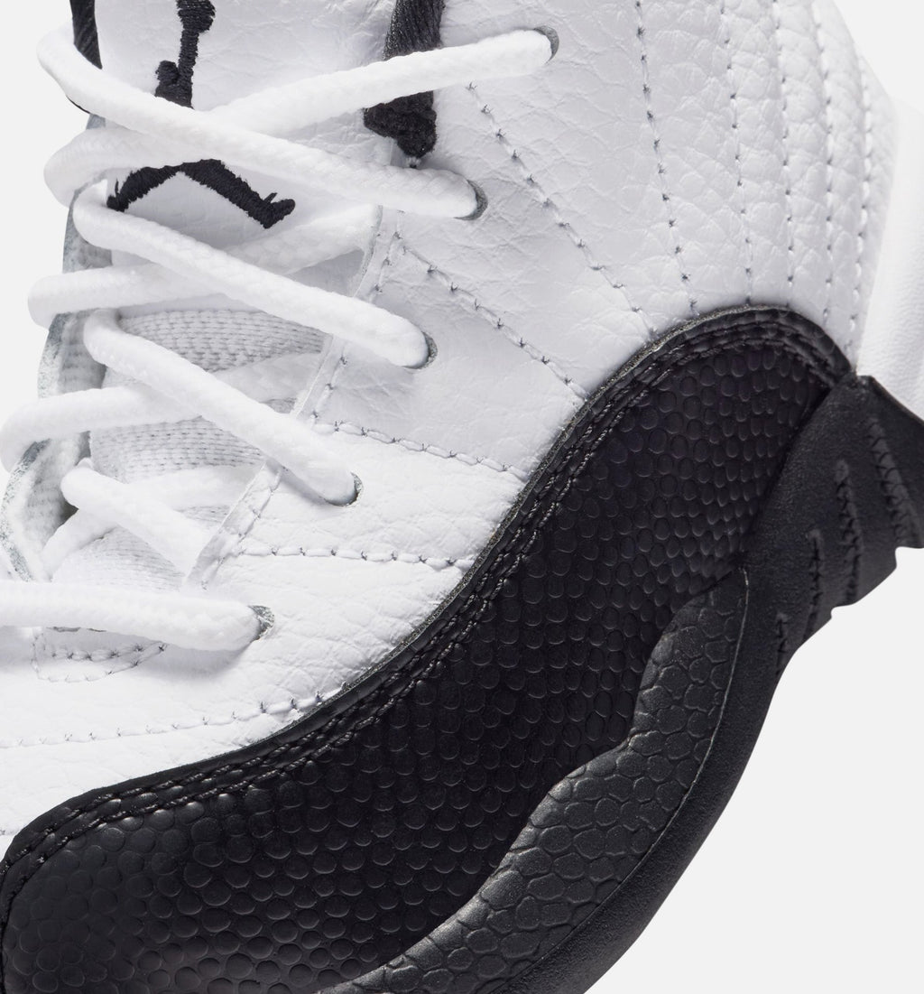 Air Jordan 12 Retro Taxi Baby & Toddler Shoes - White/Black/Yellow