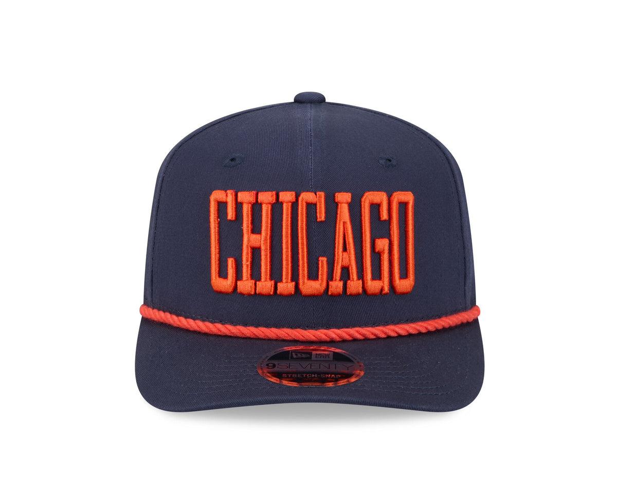 New Era 970 Chicago Bears Wordmark Stretch Snap Hat