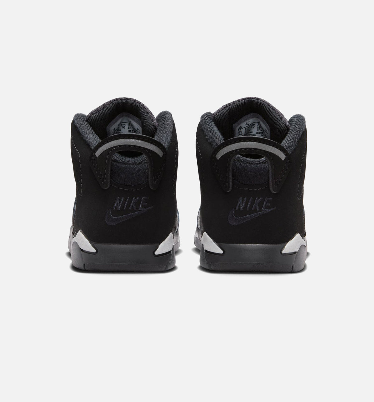 Air Jordan 6 Cap & Gown Infant & Toddler Lifestyle Shoes - Black/Reflective Silver/Black