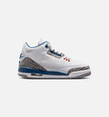 Air Jordan 3 Retro Grade School Lifestyle Shoe - White/Fire Red/True Blue