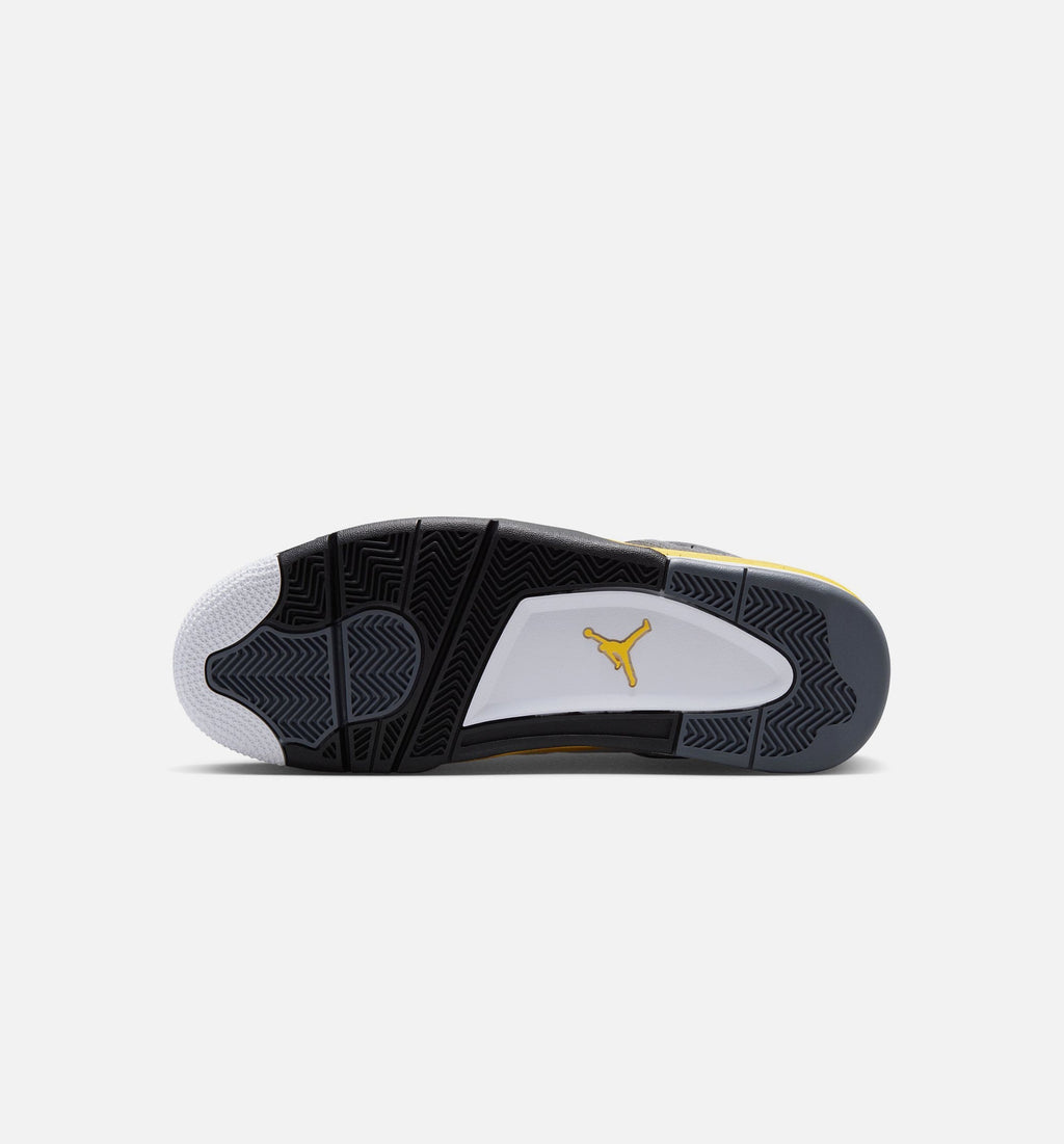 Air Jordan 4 Retro Rare Air Tour Yellow Men's Lifestyle Shoes - White / Dark Blue Grey / Black / Tour Yellow