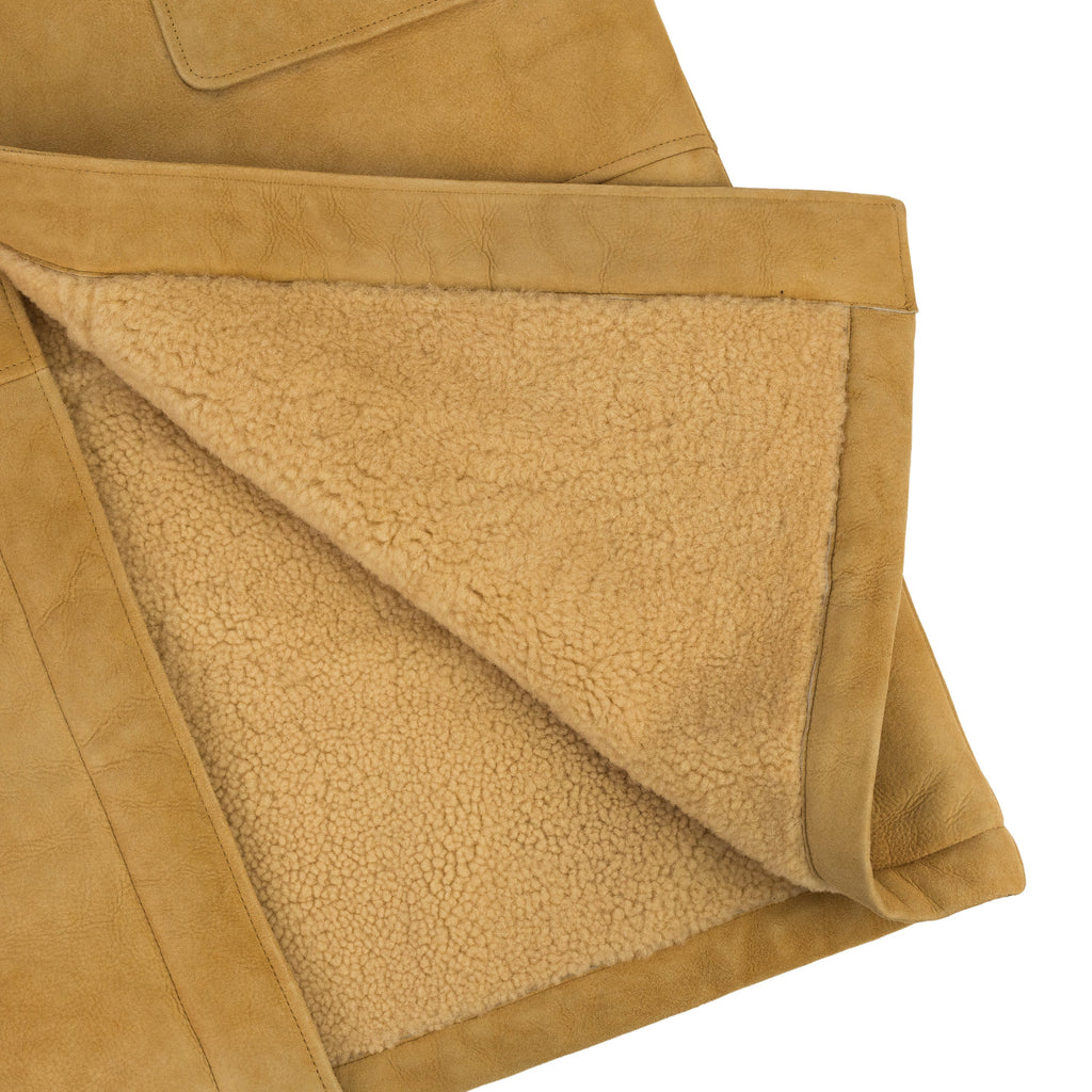 Camel Derry Shearling Duffle Coat