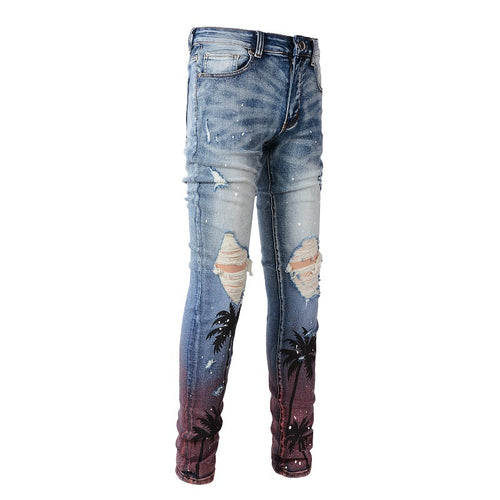 AMIRI Slim Fit Distressed Jeans #6597