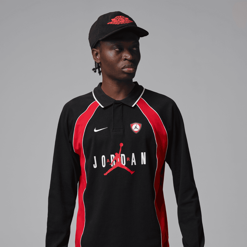 Air Jordan Flight Long-Sleeve Polo Jersey