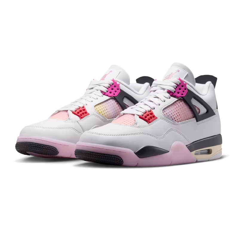 Men's Jordan 4 Retro "Comic" Off White/Fire Pink-Anthracite (JA1135 100)
