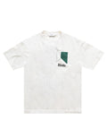 Rhude Track Logo Tee Vintage White