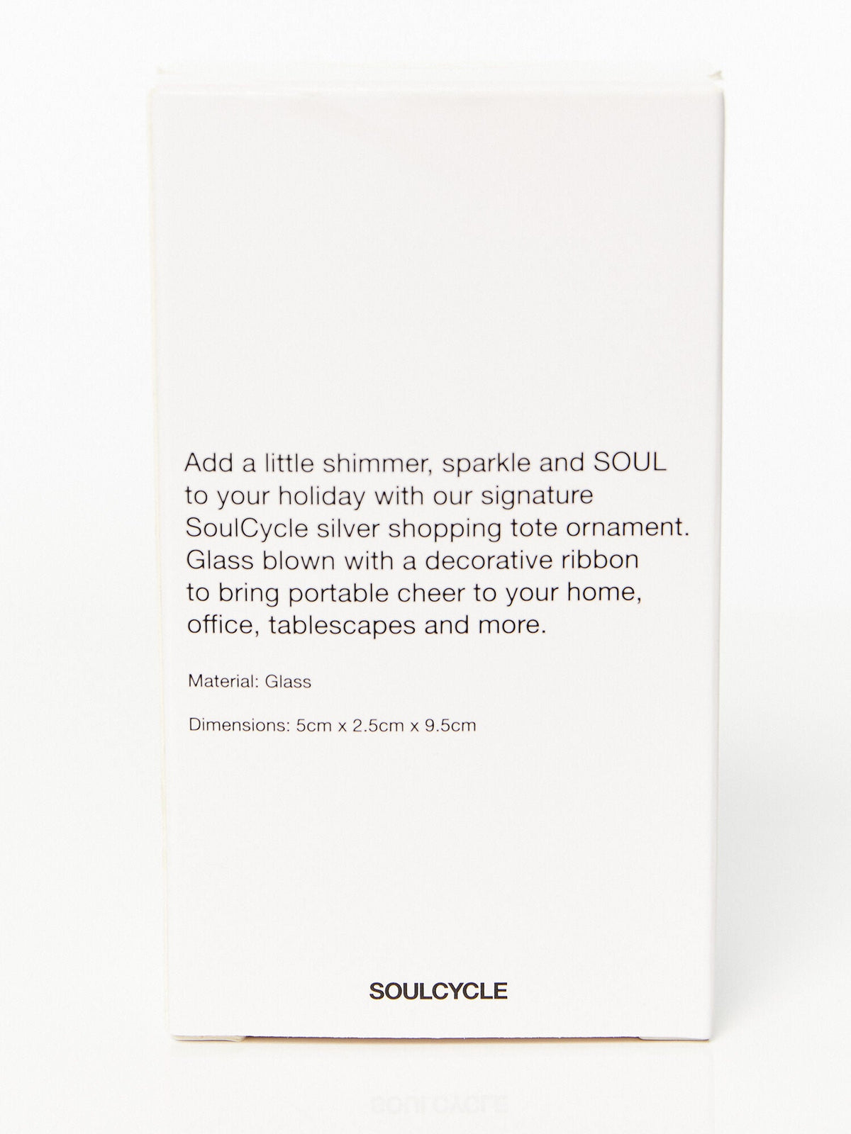 SILVER SHOPPER ORNAMENT