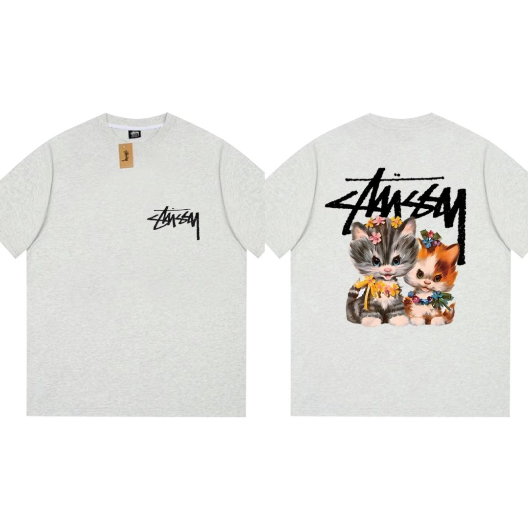 Stussy T Shirts Loose Casual T-Shirts Same for Men and Women