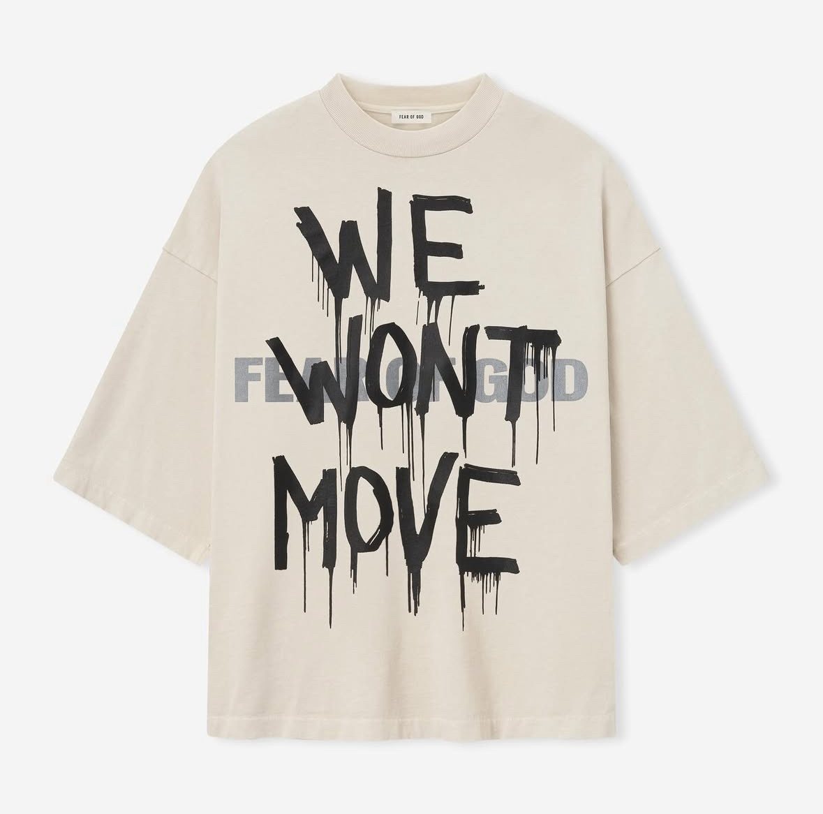 Fear of God Beige Graphic T-Shirt