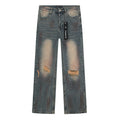 Purple Brand Distressed Blue Jeans