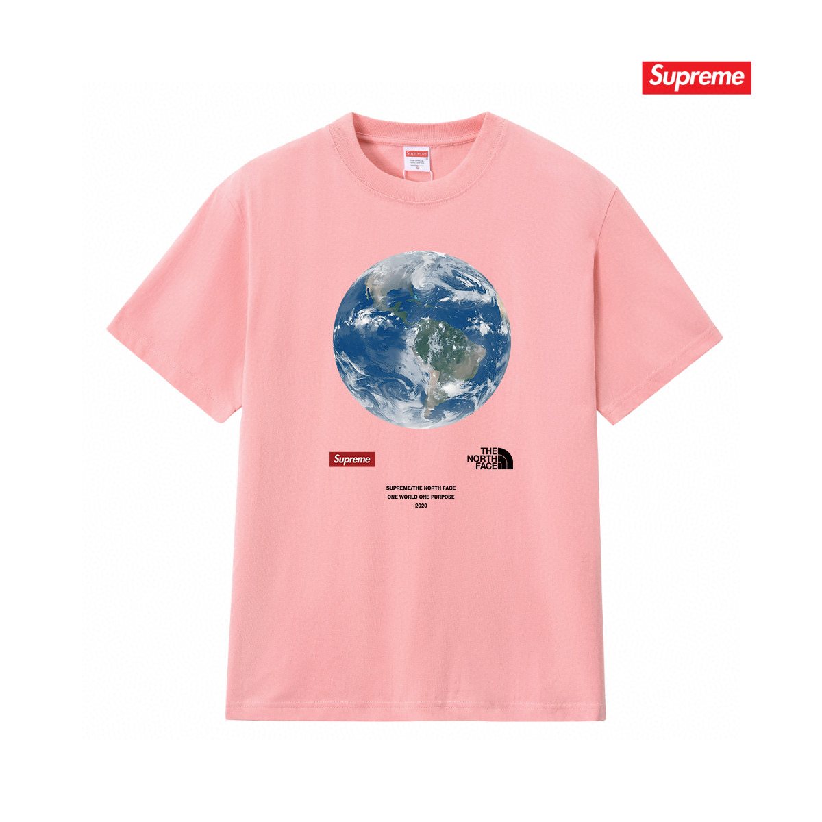 Supreme One World Earth Graphic T-Shirt