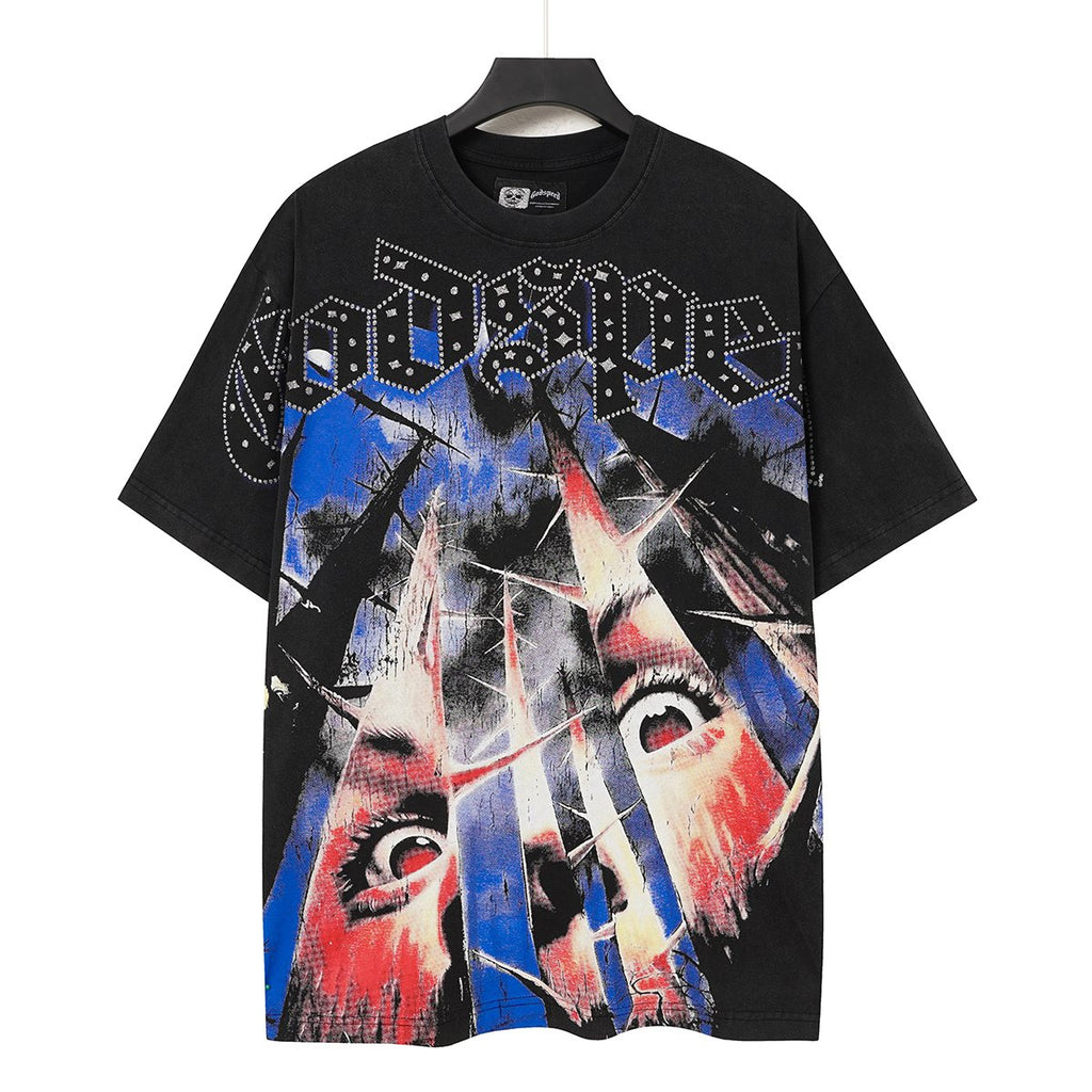 Godspeed Abstract Face Graphic T-Shirt