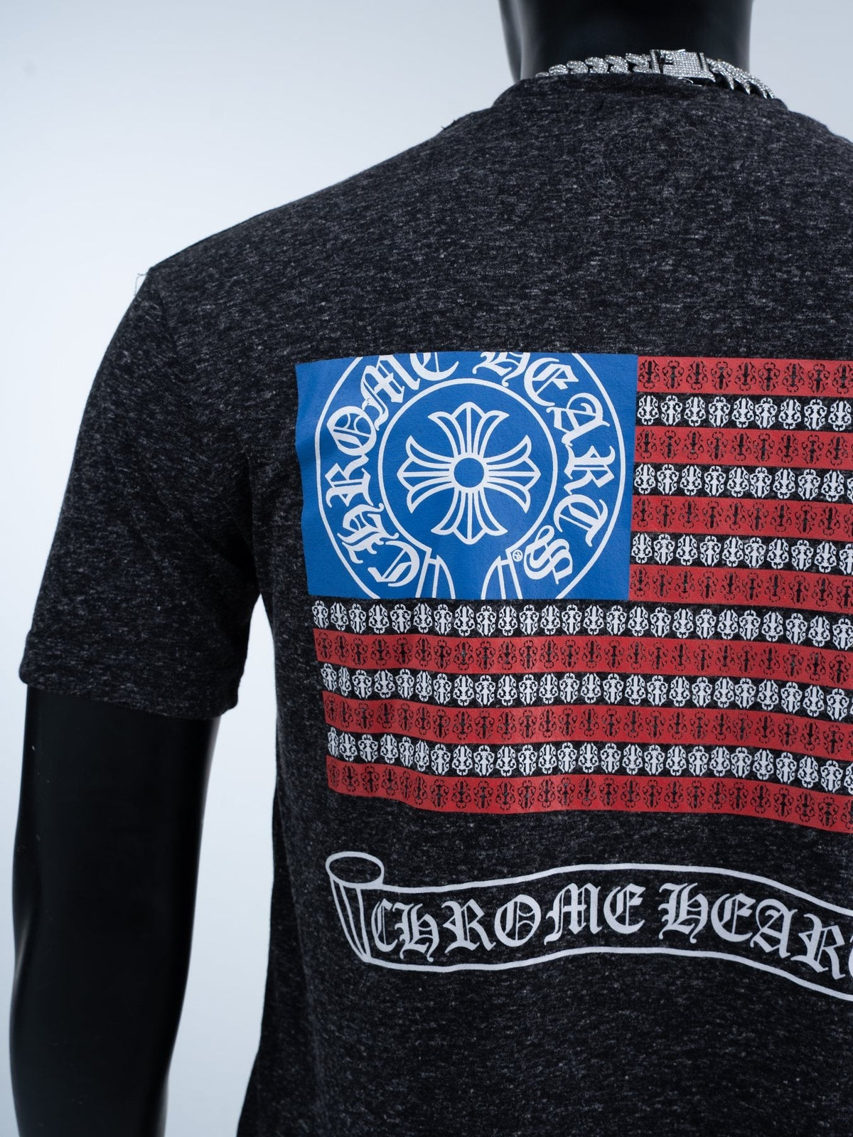 Chrome Hearts Flag Graphic Short-Sleeve T-Shirt