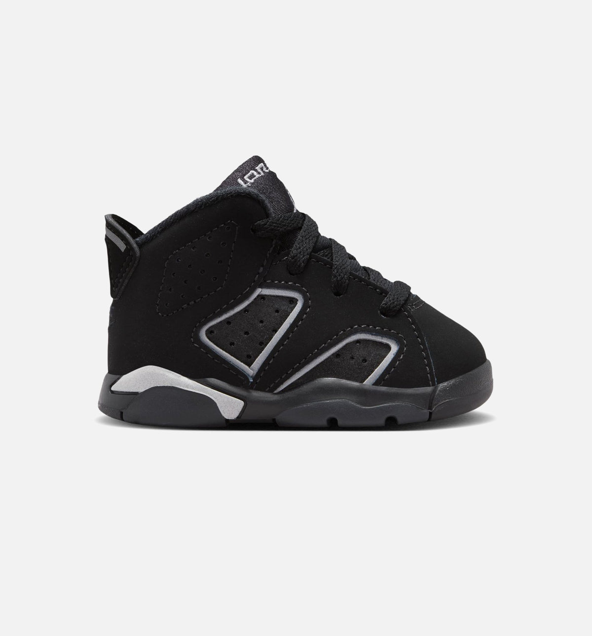 Air Jordan 6 Cap & Gown Infant & Toddler Lifestyle Shoes - Black/Reflective Silver/Black