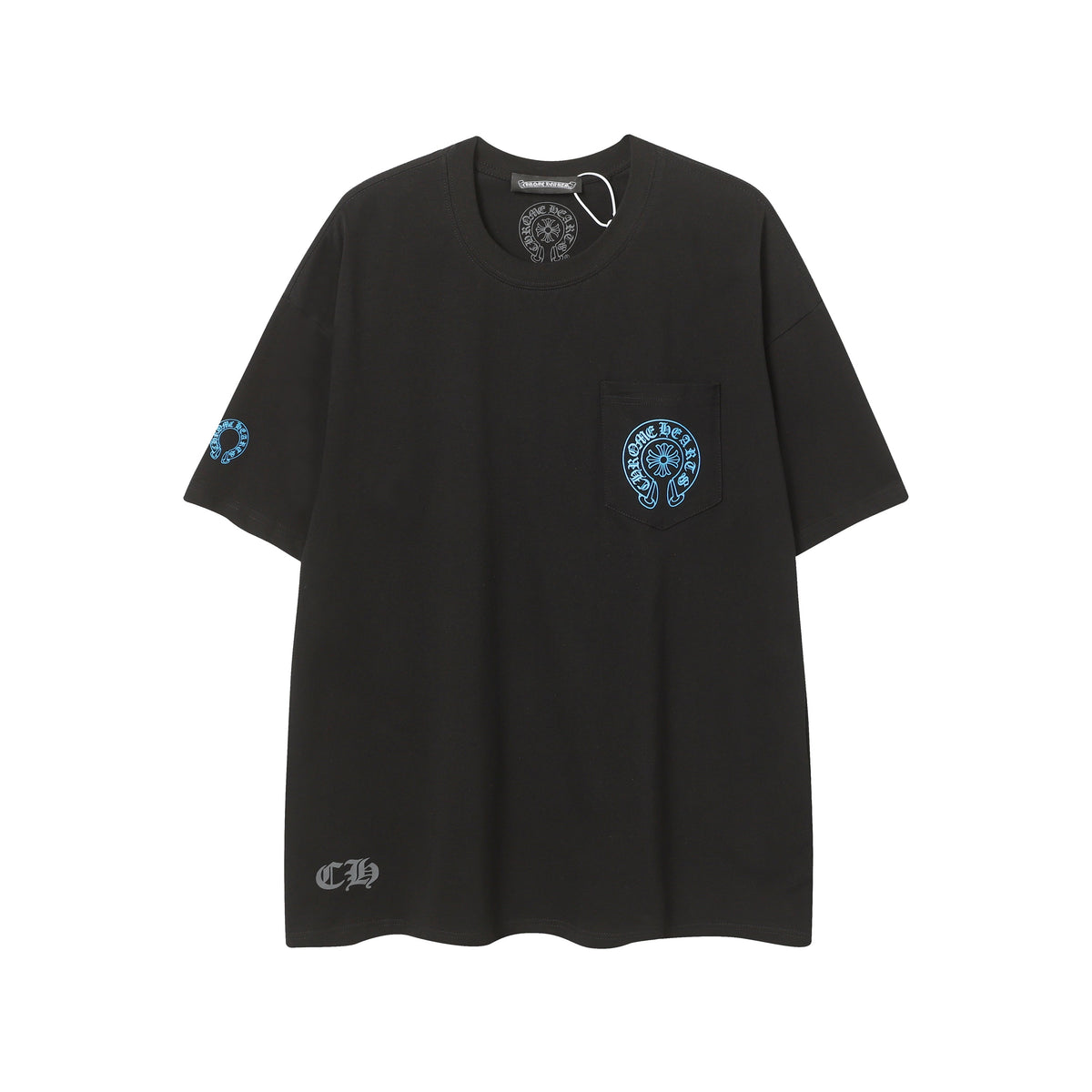 Chrome Hearts Triple Cross Logo Short Sleeve T-shirt 2237